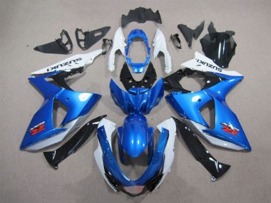 Online 2009-2016 Suzuki GSXR 1000 Motorcycle Fairings Kits - White Blue Black Canada