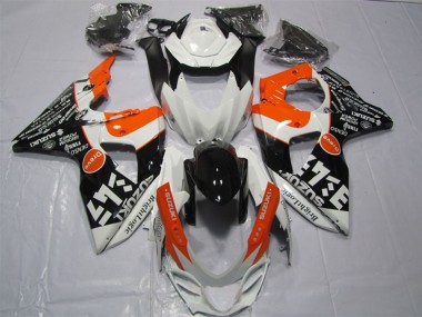 Online 2009-2016 Suzuki GSXR 1000 Motorcycle Fairings - White Orange Black Bright Logic Canada