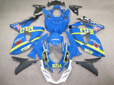Online 2009-2016 Suzuki GSXR 1000 Motorcycle Fairings - Blue Yellow Rizla Q8 Oils Canada