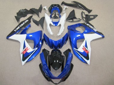 Online 2009-2016 Suzuki GSXR 1000 Abs Fairings - White Blue Black Canada