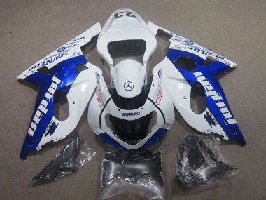 Online 2001-2003 Suzuki GSXR 600 Motorcycle Fairings - White Blue Jordan Motul Canada