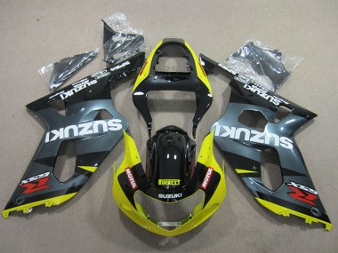 Online 2001-2003 Suzuki GSXR 600 Motorcycle Fairings - Black Yellow Motul Canada