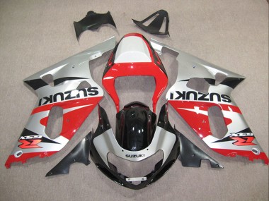 Online 2001-2003 Suzuki GSXR 600 Motorcycle Fairings - Silver Red Glossy Black Canada