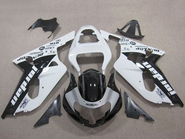 Online 2001-2003 Suzuki GSXR 600 Motorcycle Fairings - White Glossy Black Jordan Canada