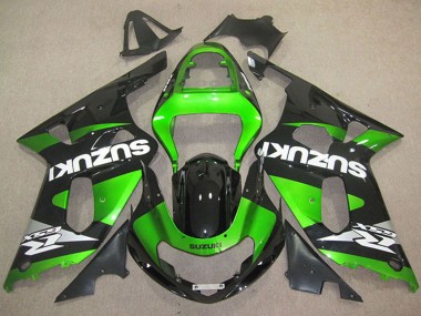 Online 2001-2003 Suzuki GSXR 600 Motorcycle Fairings - Green Glossy Black White Canada