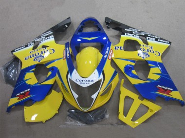 Online 2004-2005 Suzuki GSXR 600 Motorcycle Fairings - Yellow Blue White Black Corona Extra Canada