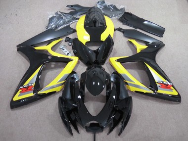 Online 2006-2007 Suzuki GSXR 600 Motorcycle Fairings - Yellow Grey Black Canada