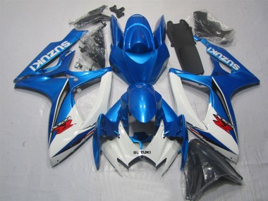 Online 2006-2007 Suzuki GSXR 600 Motorcycle Fairing - White Blue Red Canada