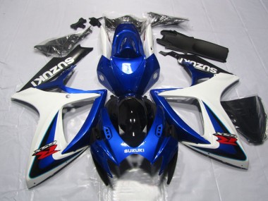 Online 2006-2007 Suzuki GSXR 600 Motorcycle Fairings - White Blue Glossy Black Red Canada