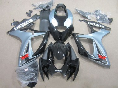 Online 2006-2007 Suzuki GSXR 600 Motorcycle Fairings - Grey Glossy Black Canada