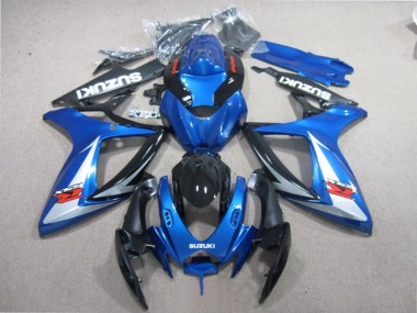 Online 2006-2007 Suzuki GSXR 600 Motorcycle Fairings - Blue White Glossy Black Red Canada