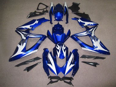 Online 2008-2010 Suzuki GSXR 600 Motorcycle Fairings - White Blue Canada