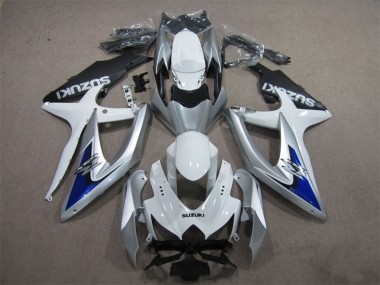 Online 2008-2010 Suzuki GSXR 600 Motorcycle Fairings - Silver White Blue Black Canada