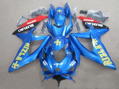 Online 2008-2010 Suzuki GSXR 600 Motorcycle Fairings - Blue Yellow Red Black Rizla Motul Canada