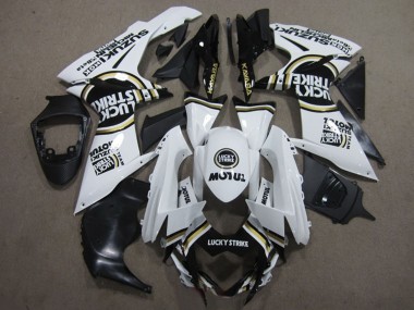 Online 2011-2024 Suzuki GSXR 600 Motorcycle Fairings - White Black Motul Lucky Strike Canada