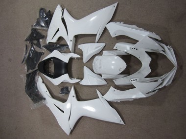 Online 2011-2024 Suzuki GSXR 600 Motorcycle Fairings - White Canada