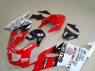 Online 2001-2003 Suzuki GSXR 750 Motorcycle Fairings - Red White Glossy Black Motul Canada
