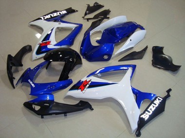 Online 2006-2007 Suzuki GSXR 750 Motorcycle Fairings - White Blue Glossy Black Red Canada