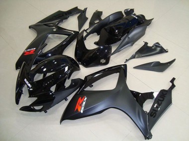 Online 2006-2007 Suzuki GSXR 750 Motorcycle Fairings - Glossy Black Matte Black Red Canada