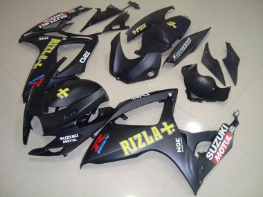 Online 2006-2007 Suzuki GSXR 750 Motorcycle Fairings - Matte Black Yellow Rizla Motul Canada