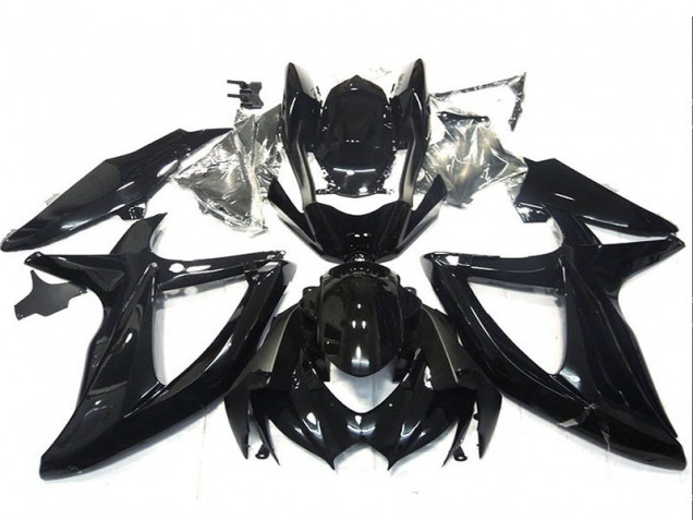 2008-2010 Suzuki GSXR 750 Motorcycle Fairings - Glossy Black Canada