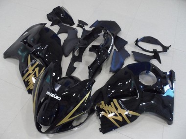Online 1996-2007 Suzuki GSXR 1300 Hayabusa Motorcycle Fairings - Glossy Black Gold Decal Canada