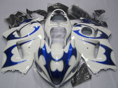 Online 1996-2007 Suzuki GSXR 1300 Hayabusa Motorcycle Fairing Kits - White Blue Canada