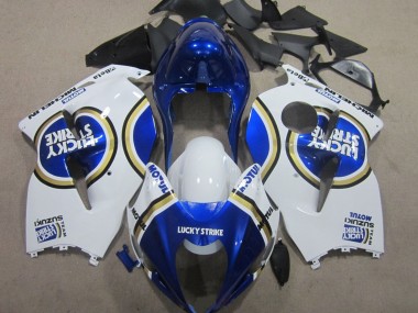 Online 1996-2007 Suzuki GSXR 1300 Hayabusa Motorcycle Fairings - White Blue Motul Lucky Strike Canada