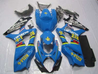 Online 2007-2008 Suzuki GSXR 1000 Bike Fairings - Blue Gold Black Rizla Canada