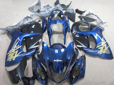 Online 2008-2020 Suzuki GSXR 1300 Hayabusa Motorcycle Fairings - Blue White Gold Decal Canada