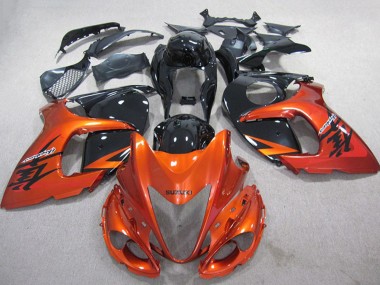 Online 2008-2020 Suzuki GSXR 1300 Hayabusa Motorcycle Fairings - Orange Black Canada