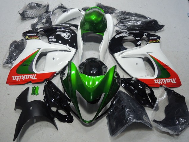 2008-2020 Suzuki GSXR 1300 Hayabusa Motorcycle Fairings - White Green Red Makita Canada