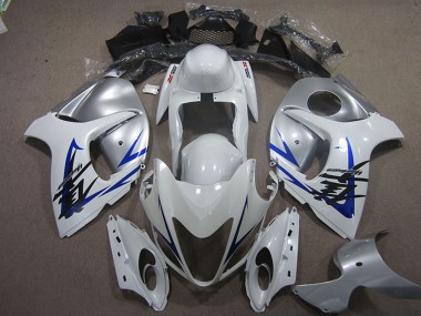 Online 2008-2020 Suzuki GSXR 1300 Hayabusa Motorcycle Fairing - White Blue Canada