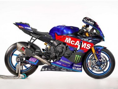 Online 2002-2003 Yamaha YZF R1 Motorcycle Fairings - Blue Red McAMS Green Monster Canada