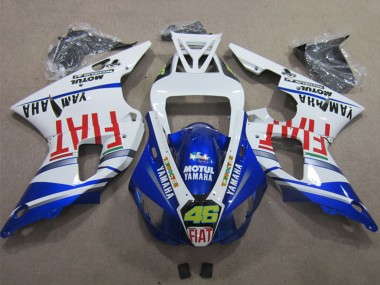 Online 1998-1999 Yamaha YZF R1 Motorcycle Fairings - White Blue Red Motul Fiat 46 Canada