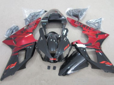 Online 2000-2001 Yamaha YZF R1 Motorcycle Fairings - Red Glossy Black Canada