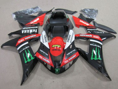 Online 2002-2003 Yamaha YZF R1 Motorcycle Fairings - Red Glossy Black White Green Motul Monster Canada