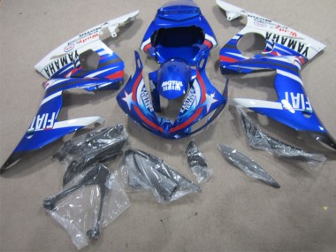 Online 2002-2003 Yamaha YZF R1 Motorcycle Fairings - White Blue Red Motul Fiat Canada
