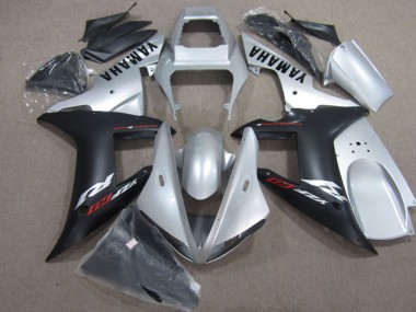 Online 2004-2006 Yamaha YZF R1 Motorcycle Fairings - Silver Matte Black Canada