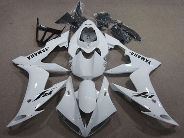 Online 2004-2006 Yamaha YZF R1 Motorcycle Fairings - White Black Decal Canada