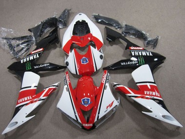 Online 2004-2006 Yamaha YZF R1 Motorcycle Fairings - White Red Black Green Motul Monster Canada