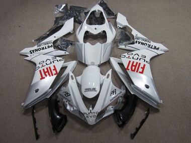 Online 2007-2008 Yamaha YZF R1 Motorcycle Fairings - Silver White Red Fiat Canada