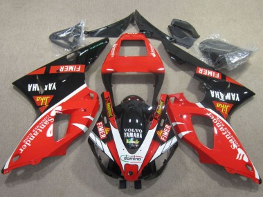 Online 2009-2011 Yamaha YZF R1 Motorcycle Fairings - Red Black White Santander Fimer Volvo Canada