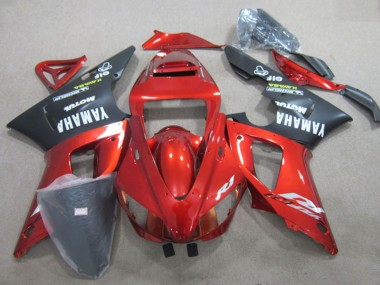 Online 2009-2011 Yamaha YZF R1 Motorcycle Fairing - Red Matte Black Canada