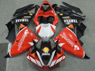 Online 2009-2011 Yamaha YZF R1 Motorcycle Fairings - Red White Black Santander Red Canada