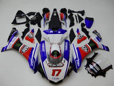 Online 2015-2019 Yamaha YZF R1 Motorcycle Fairings - White Blue Red Black Green Monster Canada