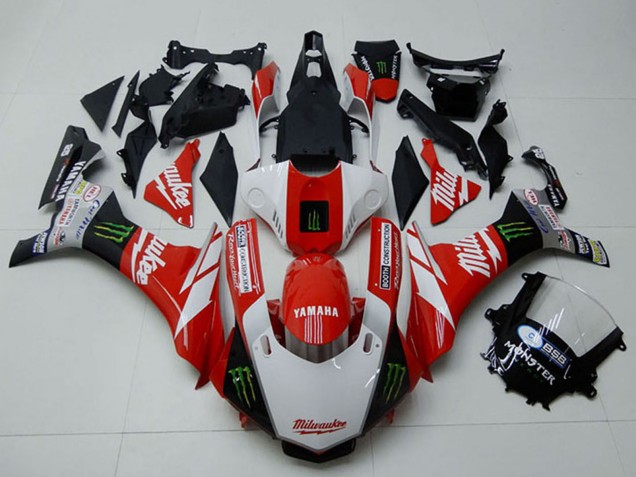 2015-2019 Yamaha YZF R1 Motorcycle Fairings - White Red Black Green Monster Milwaukee Canada