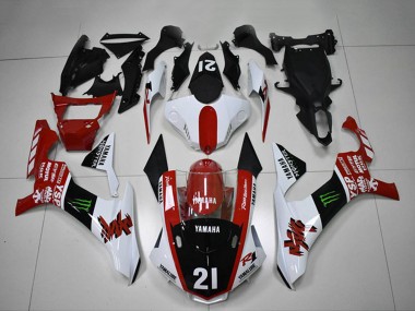 Online 2015-2019 Yamaha YZF R1 Motorcycle Fairings - White Red Glossy Black Green Monster Motul YSP Canada