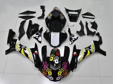 Online 2015-2019 Yamaha YZF R1 Motorcycle Fairings - Black White Yellow Pink Shark Canada
