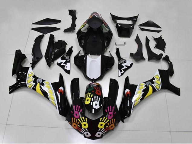 2015-2019 Yamaha YZF R1 Motorcycle Fairings - Black White Yellow Pink Shark Canada
